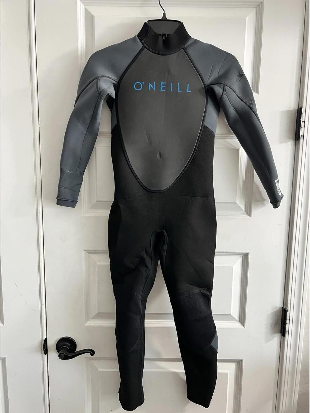O’Neill Youth Reactor-2, 3/2 BZ Full Wetsuit Black/gray Youth Sz 10 Surf Ocean